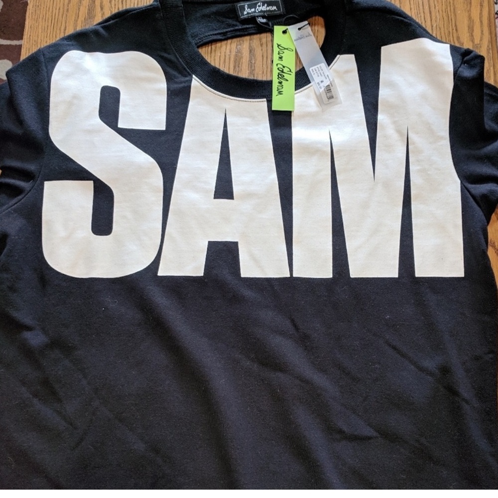 NEW SAM EDELMAN sweatshirt with peek a boo back - XL